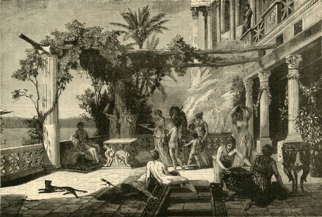 Tiberius na Capri, 1890. od Unbekannt