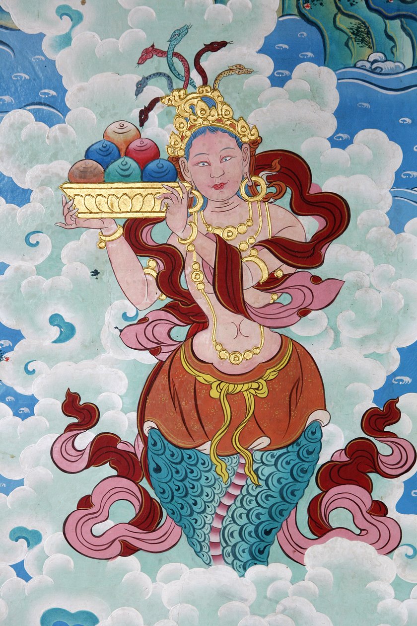 tibetská bohyně. Klášter Kopan, Káthmándú, Nepál od Unbekannt