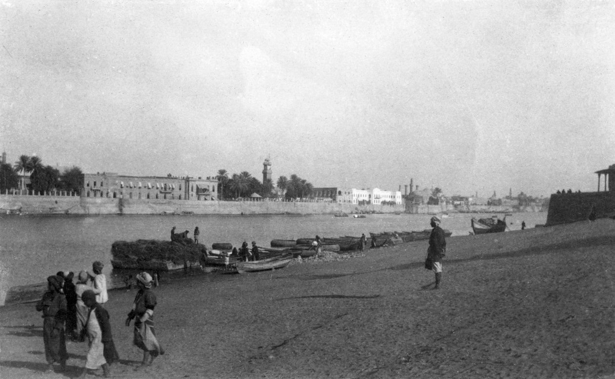 Řeka Tigris, Bagdád, Irák, 1917-1919 od Unbekannt