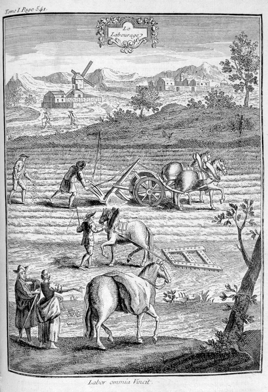 Obdělávání půdy, 1775 od Unbekannt