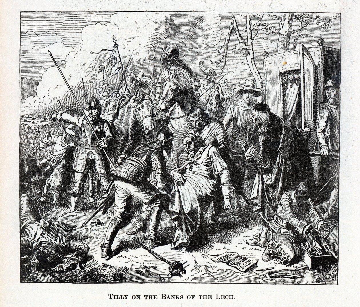 Tilly na břehu Lechu, 1882 od Unbekannt
