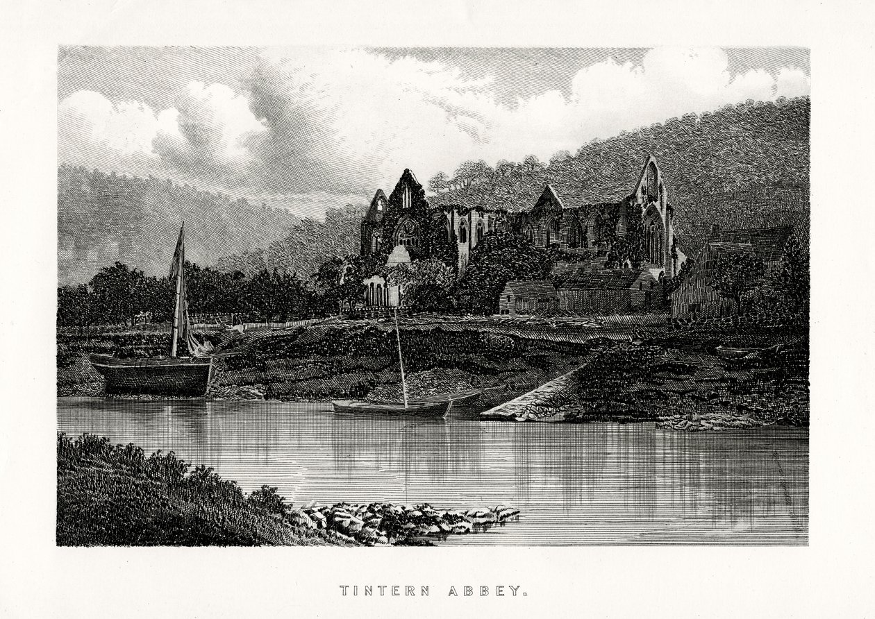 Tintern Abbey, Monmouthshire, Anglie, 1896 od Unbekannt