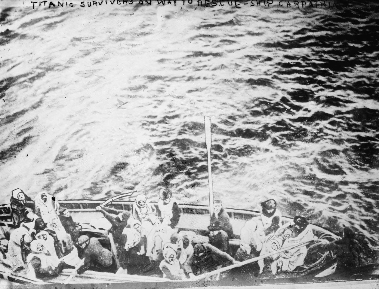 Ti, kteří přežili Titanic na cestě k záchraně lodi Carpathia od Unbekannt