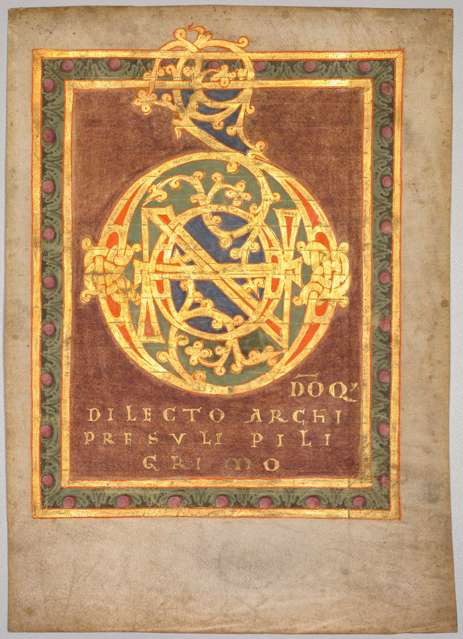Titulní strana opata Bernose Tonarius: Initial D[omino], kolem 1030. od Unbekannt