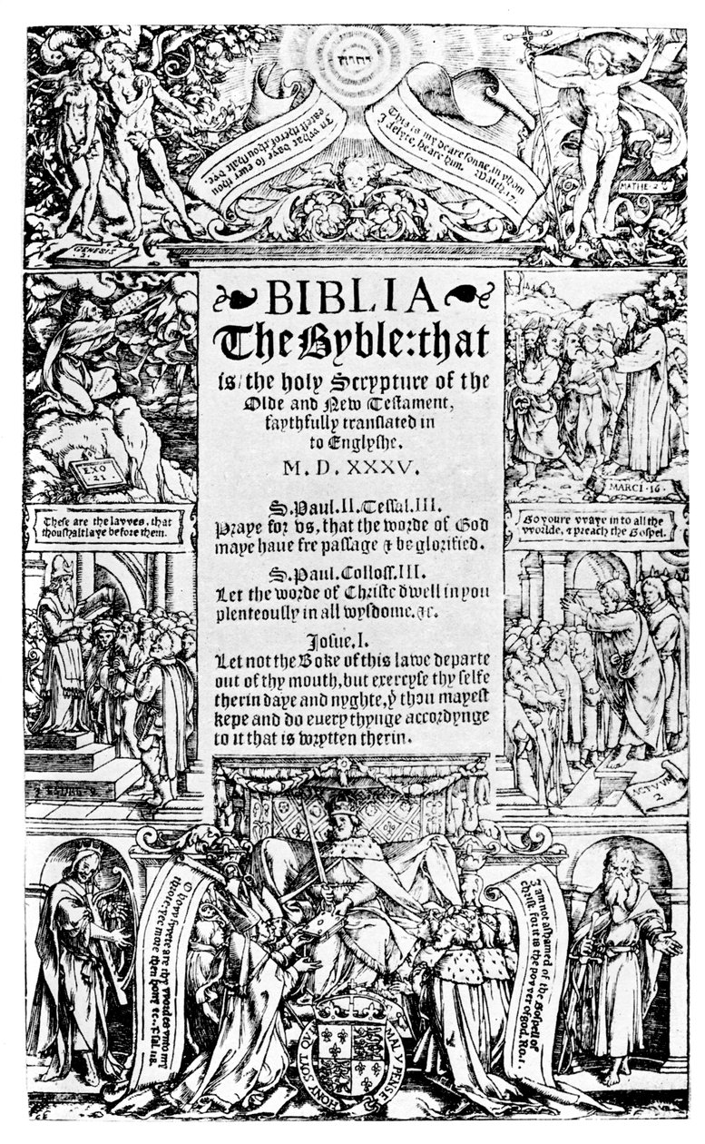 Titulní strana Coverdale Bible, 1535 1926 od Unbekannt