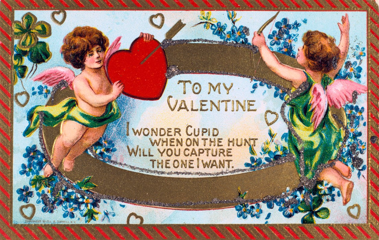 To My Valentine, American Valentine card, c1908 od Unbekannt