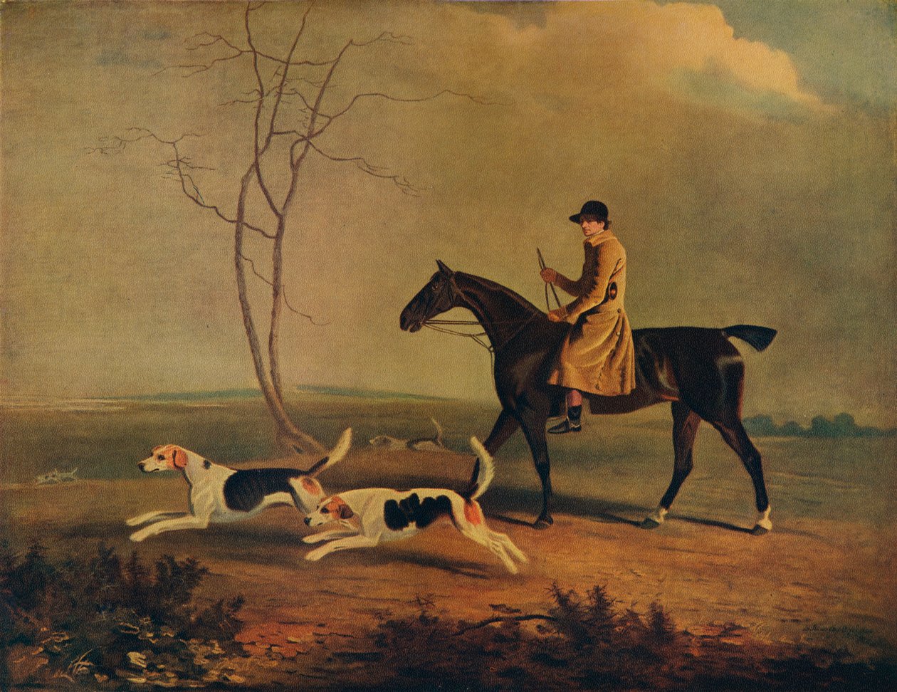 Tom Oldaker, lovec Berkley Hounds, na Pickle, se psy, 1800, 1929 od Unbekannt