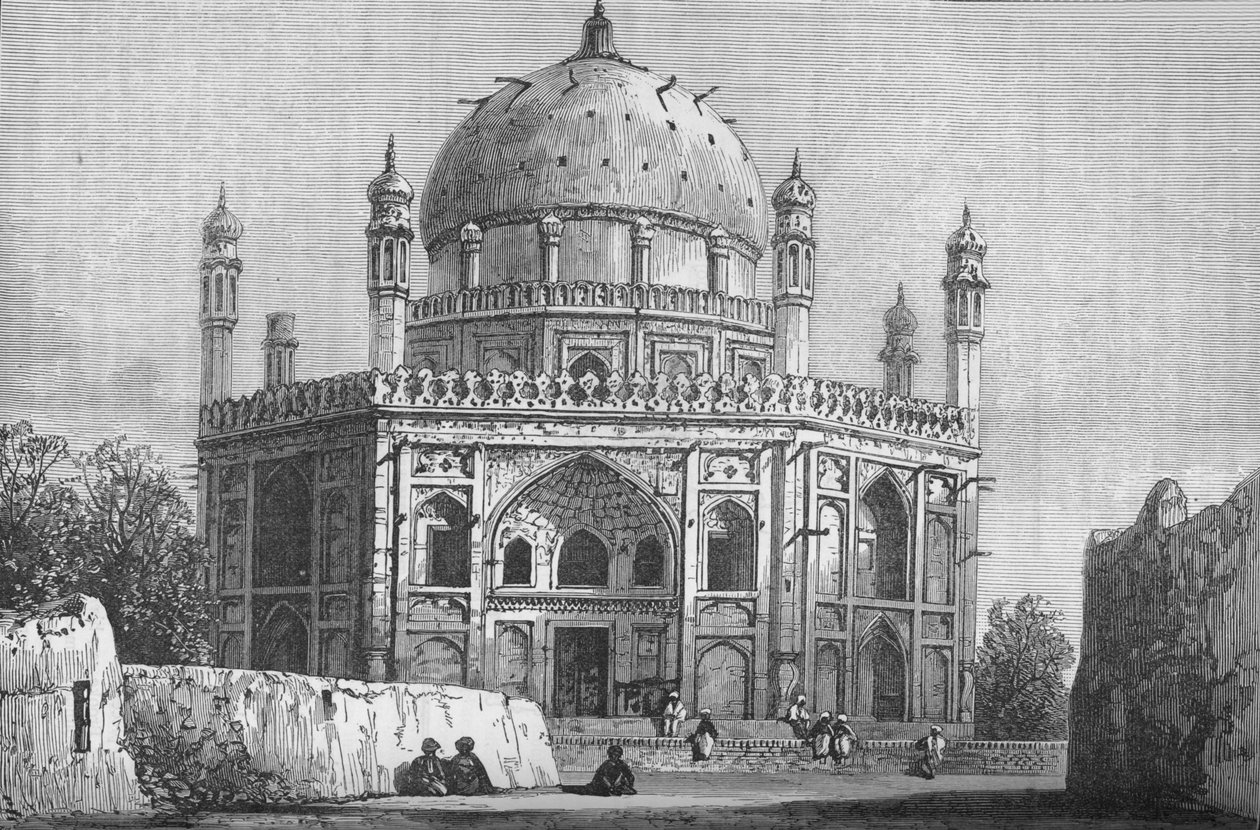 Hrob Ahmeda Shaha, sousedící s citadelou, Candahar, c1880 od Unbekannt
