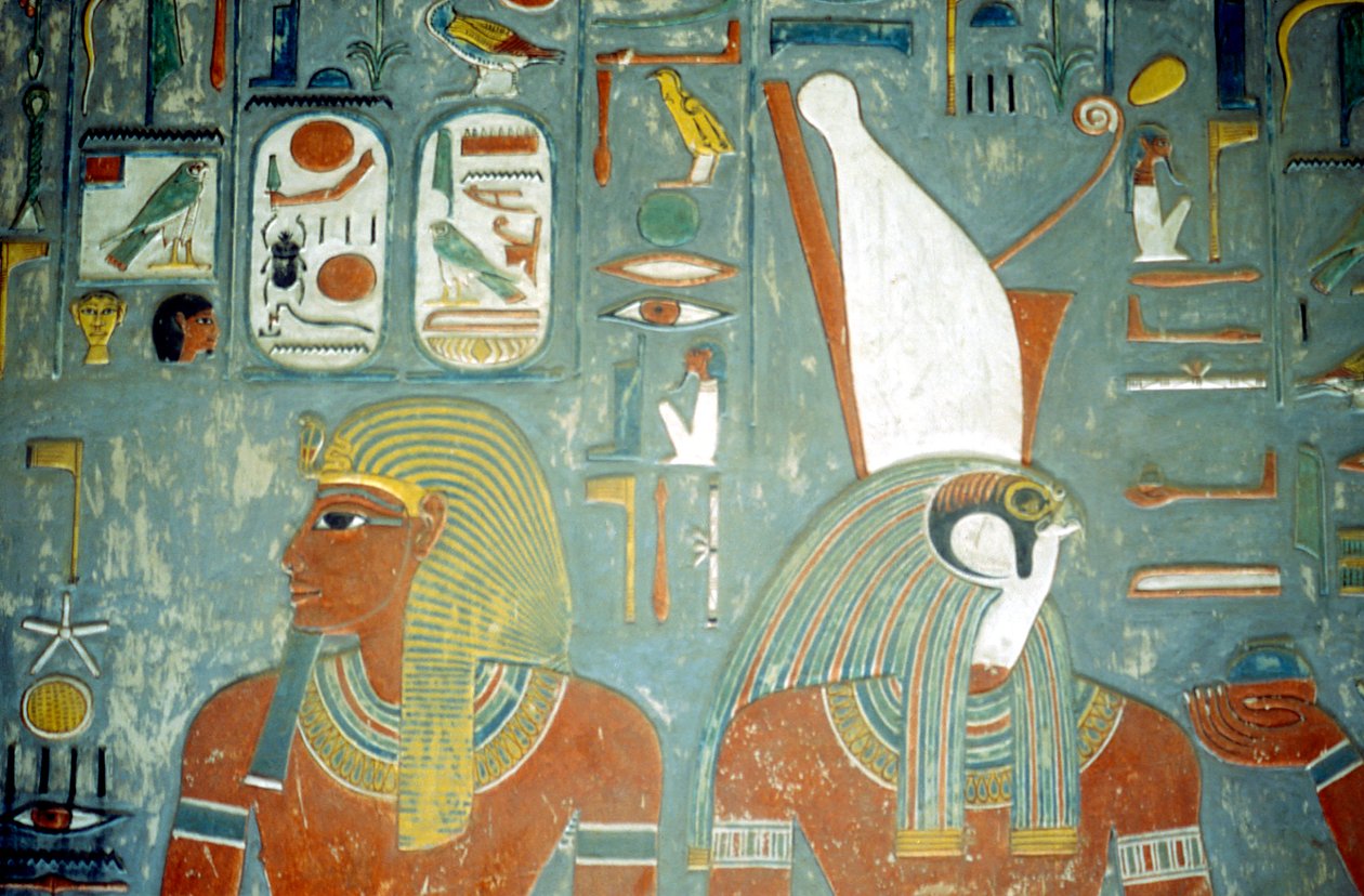 Hrobka Horemheba, posledního krále 18. dynastie, starověký Egypťan, c1292 př.n.l. od Unbekannt