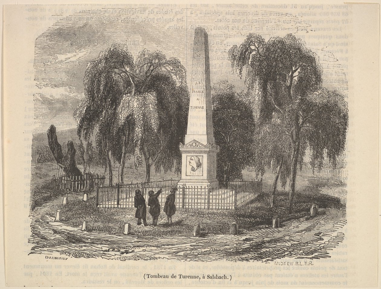 Hrobka Turenne v Salsbachu, 1835-78. od Unbekannt