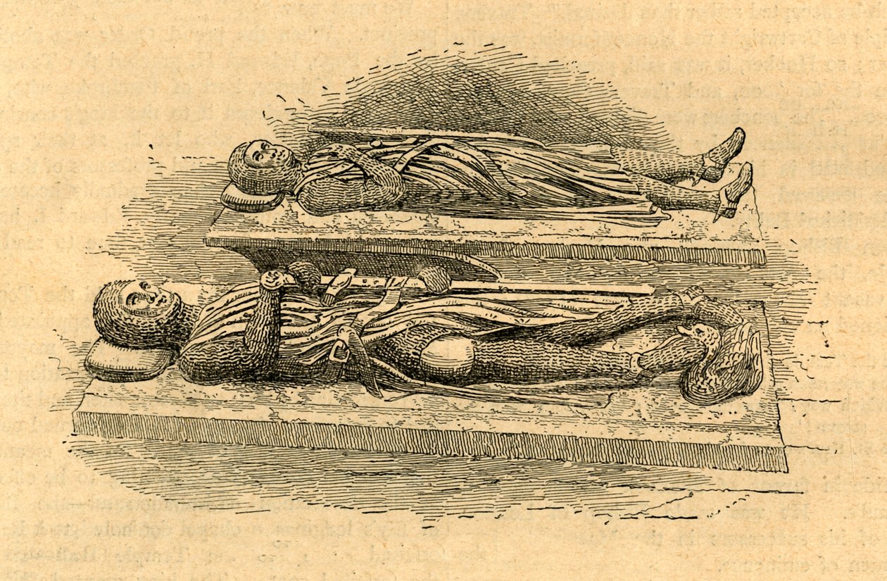 Hrobky templářských rytířů, 1870, 1897. od Unbekannt