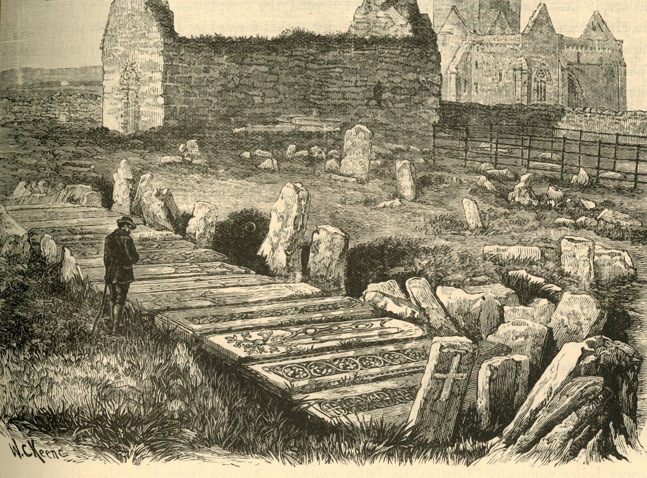 Hrobky králů, kaple St. Orans a katedrála Iona, 1898. od Unbekannt