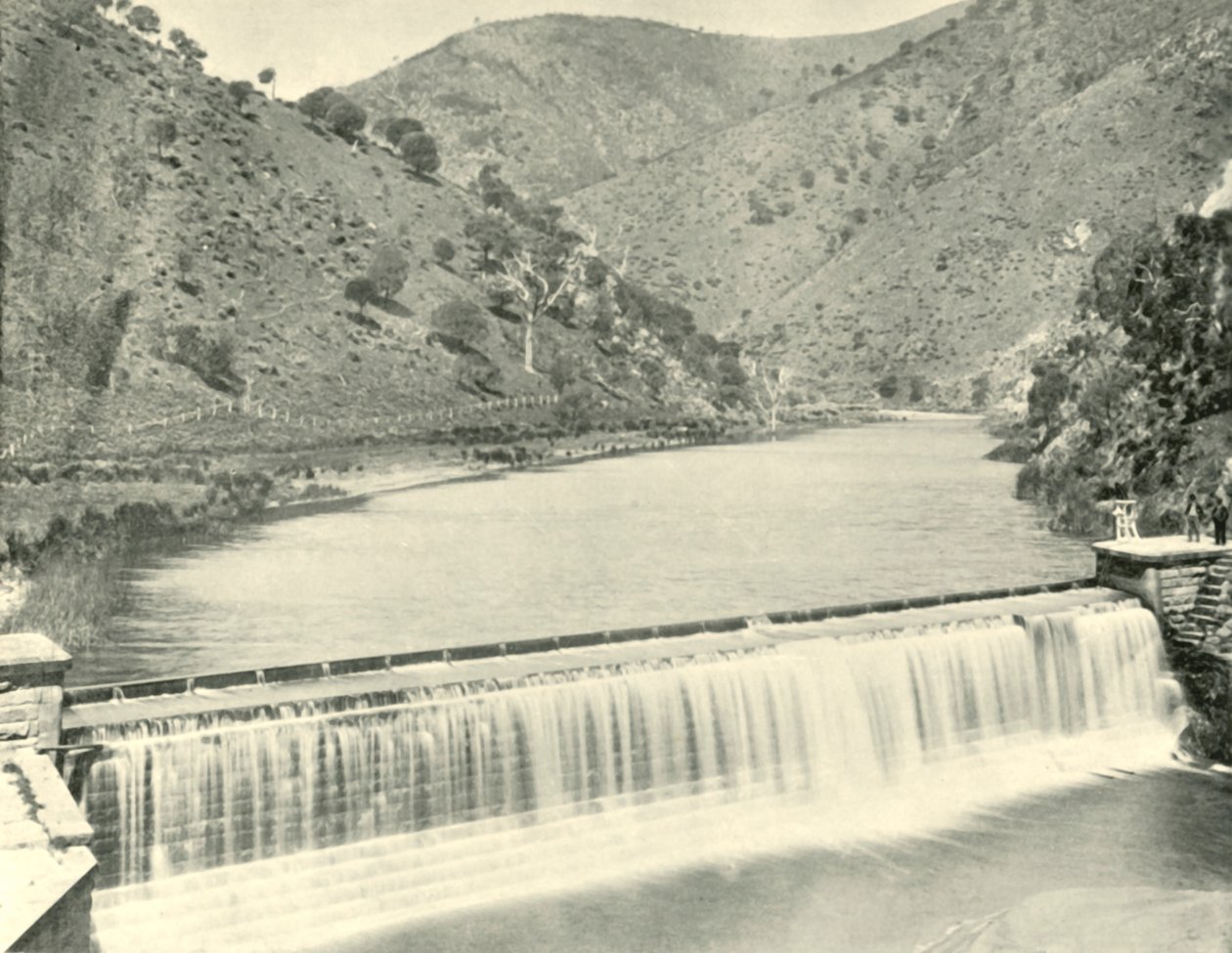 Torrens Weir, Adelaide, 1901. od Unbekannt