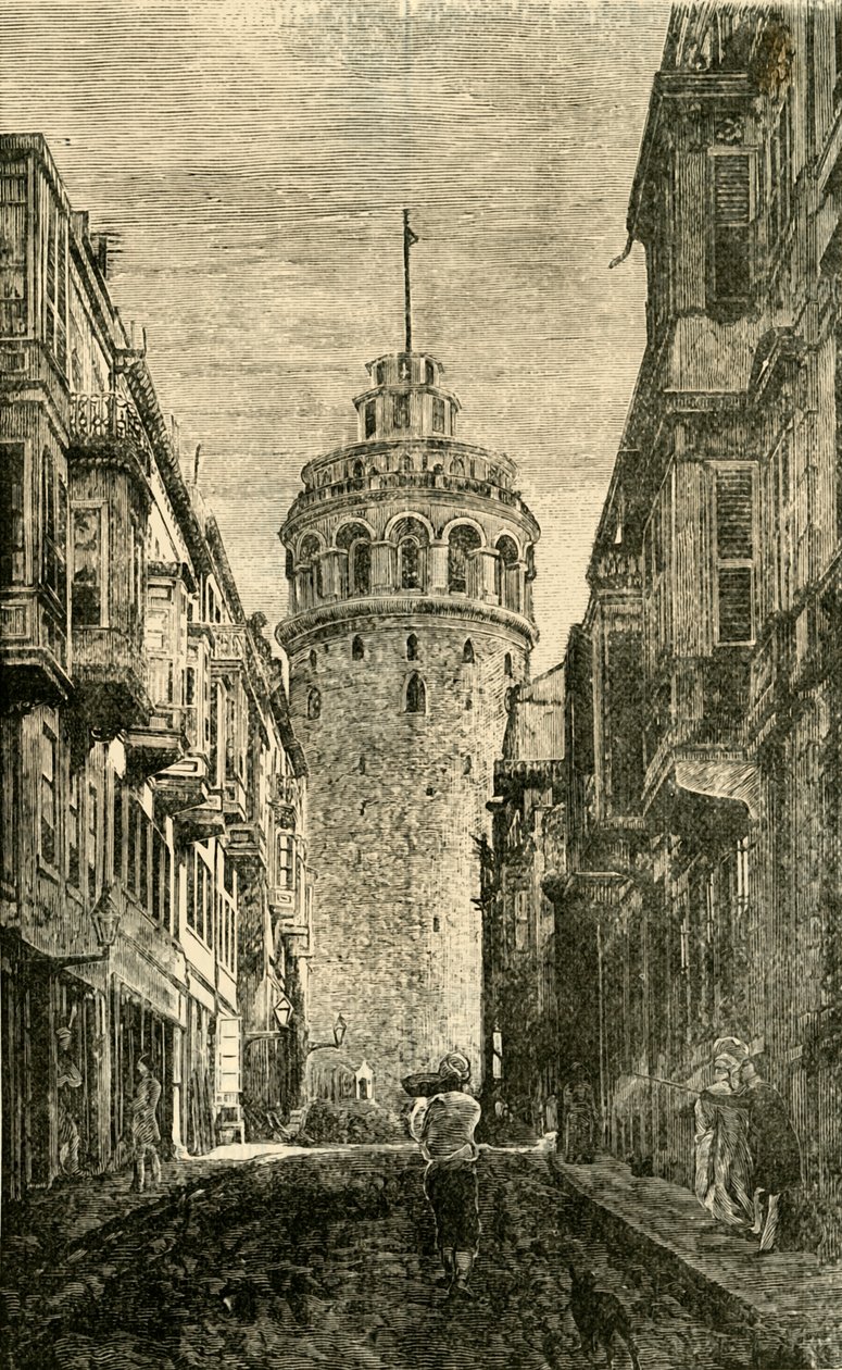 Věž Galata, Konstantinopol, 1890. od Unbekannt