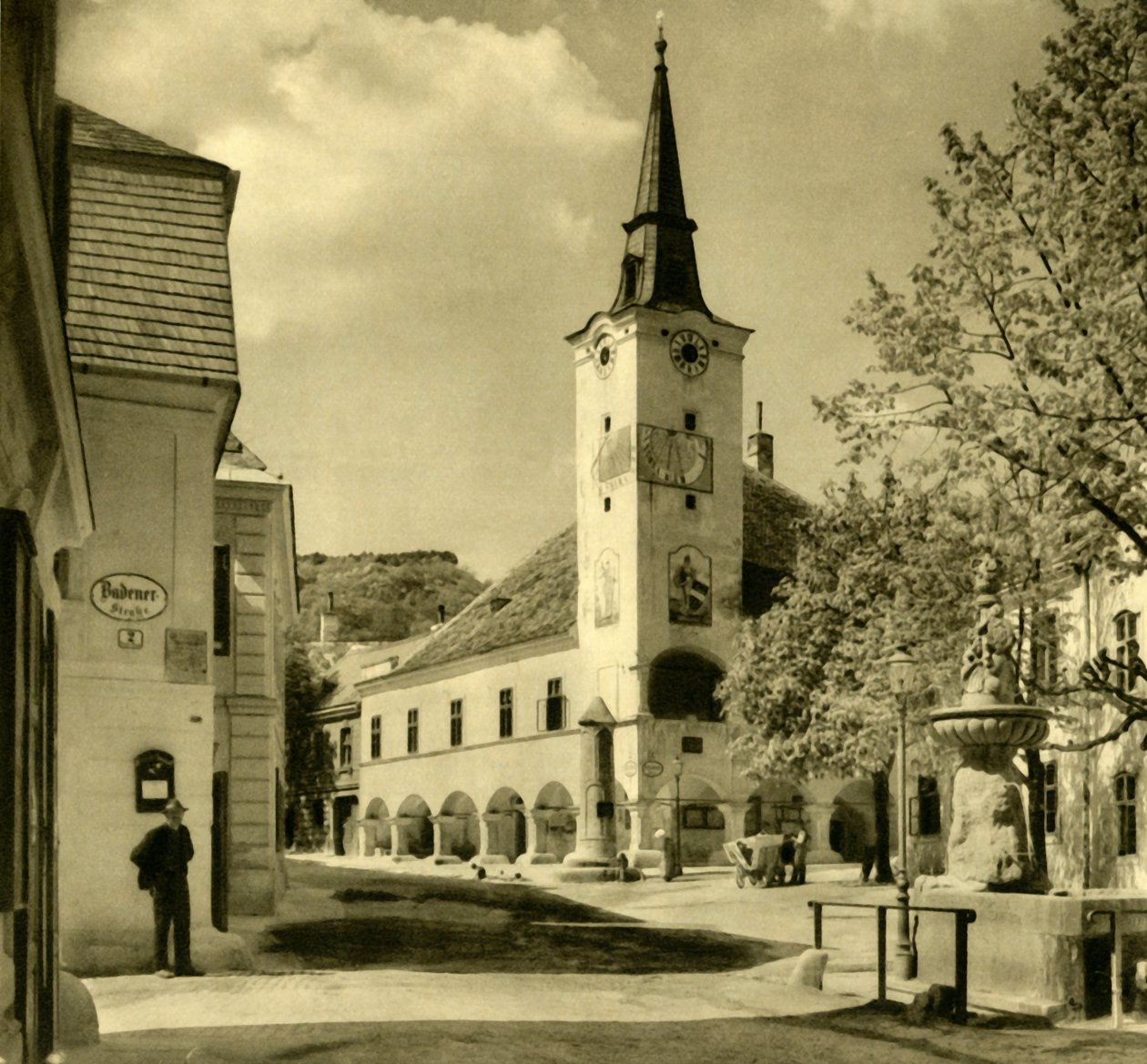 Radnice, Gumpoldskirchen, Mödling, Dolní Rakousko, c1935. od Unbekannt