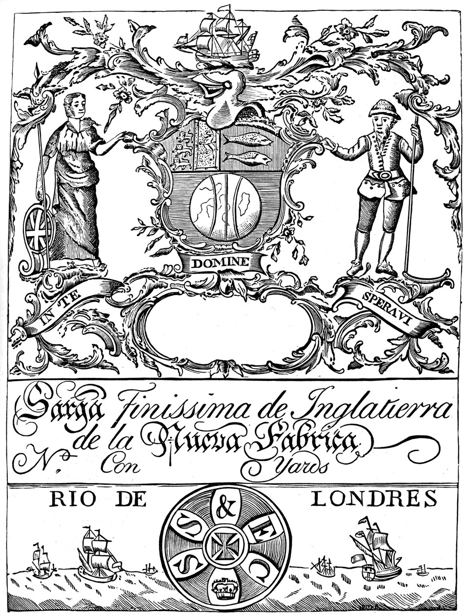 Obchodní značka společnosti South Sea Company, 18. století 1894 od Unbekannt
