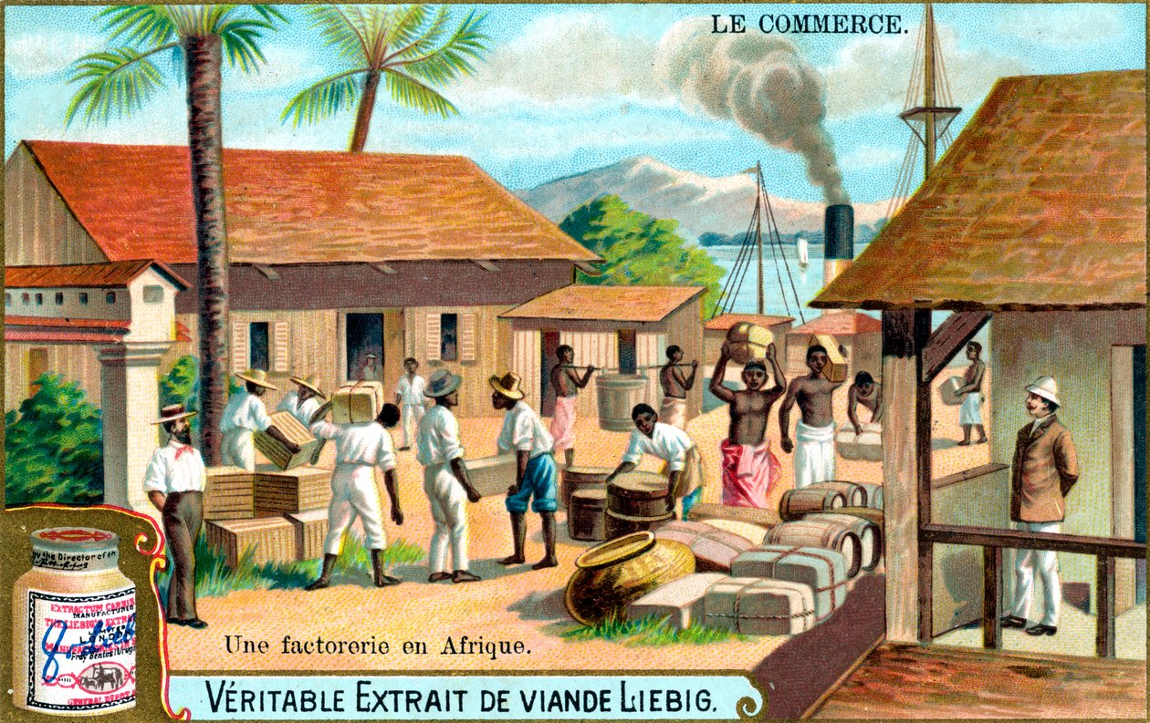Obchod: obchodní stanice v Africe, c1900 od Unbekannt