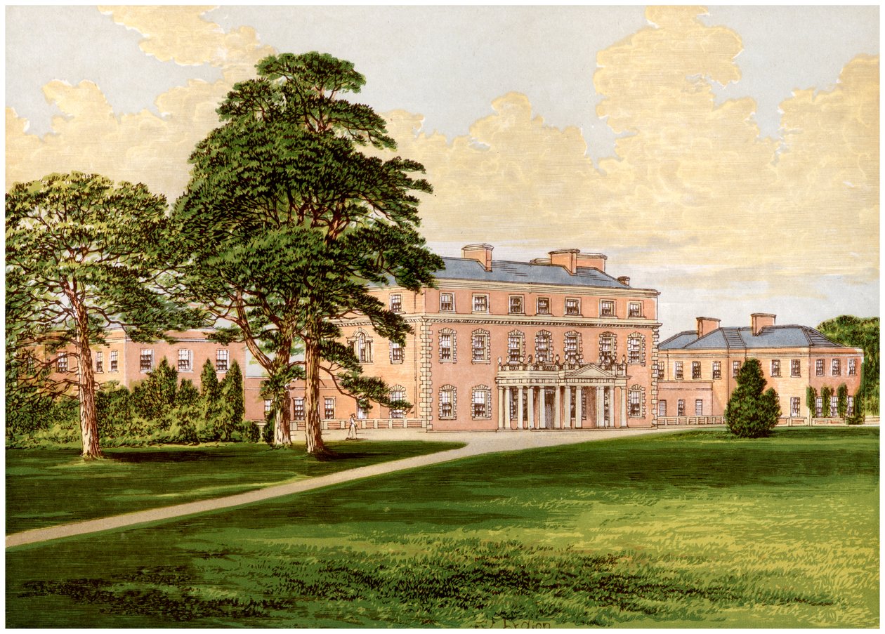 Trafalgar House, Wiltshire, domov hraběte Nelsona, c1880 od Unbekannt