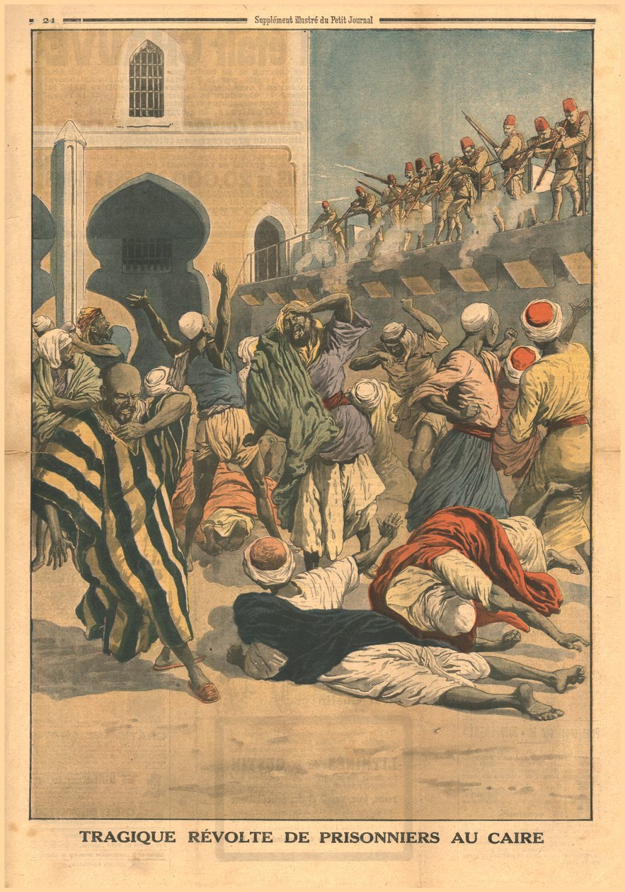 Tragické povstání vězňů v Káhiře, 1914. od Unbekannt