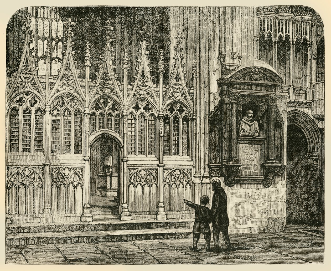 Příčná loď mučednictví, Canterburská katedrála, 1890. od Unbekannt