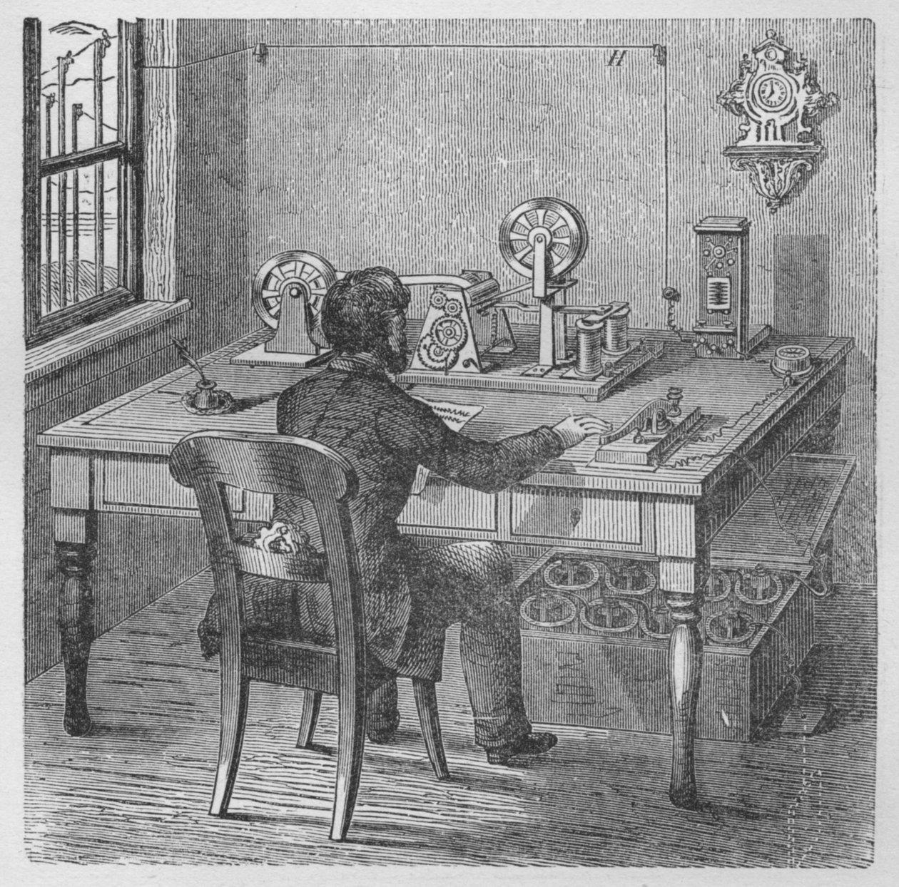 Odesílání zprávy, 1894 od Unbekannt