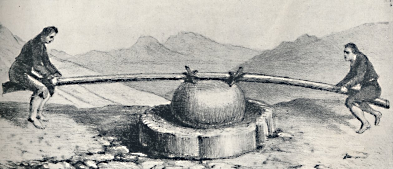 Trapiche nebo mlýn používaný v Lavaderos nebo Gold Washings, c1826, 1911 od Unbekannt
