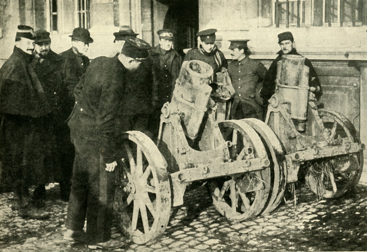 Zákopové minomety zajaté Němci, první světová válka, 1914, c1920. od Unbekannt