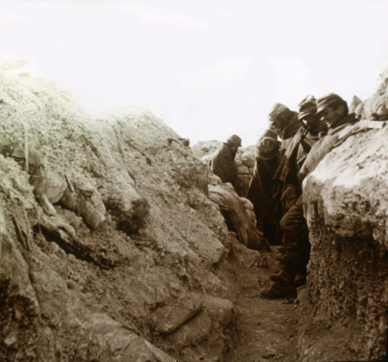 Příkopy, Champagne, severní Francie, c1914-c1918 od Unbekannt