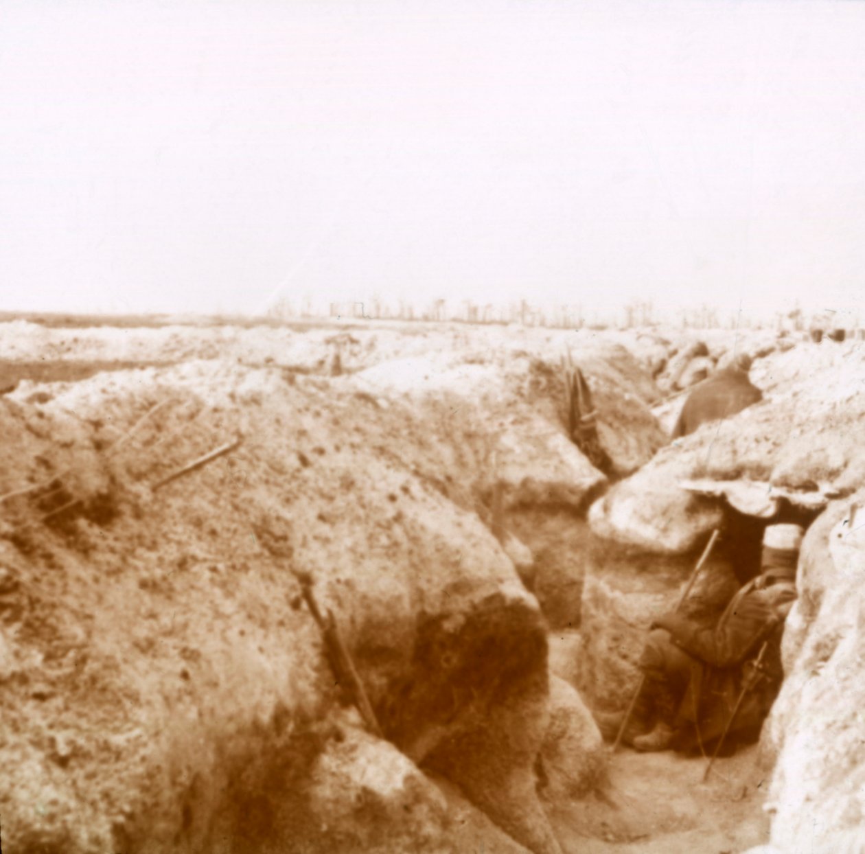 Příkopy, Champagne, severní Francie, c1914-c1918 od Unbekannt