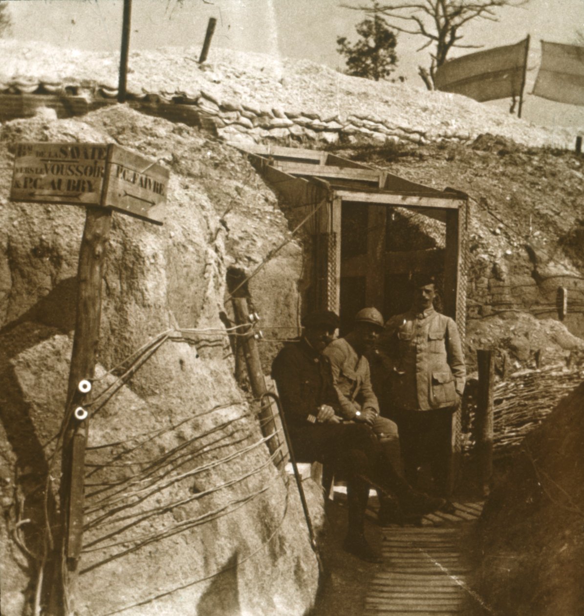 Příkopy, Champagne, severní Francie, c1914-c1918 od Unbekannt