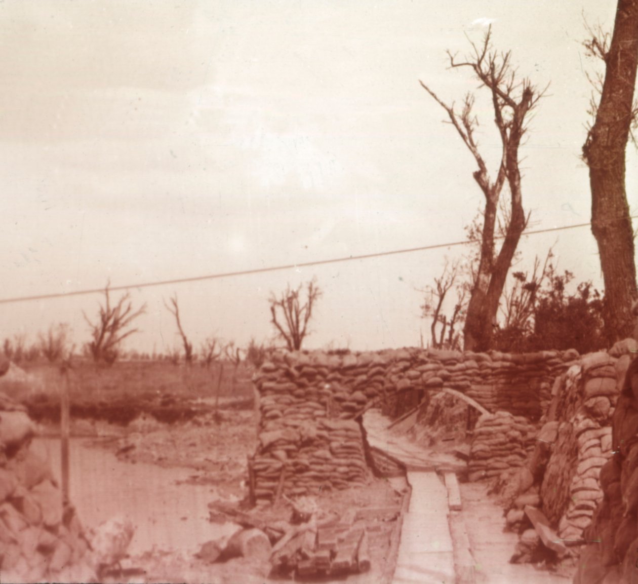 Příkopy, Diksmuide, Belgie, c1914-c1918 od Unbekannt