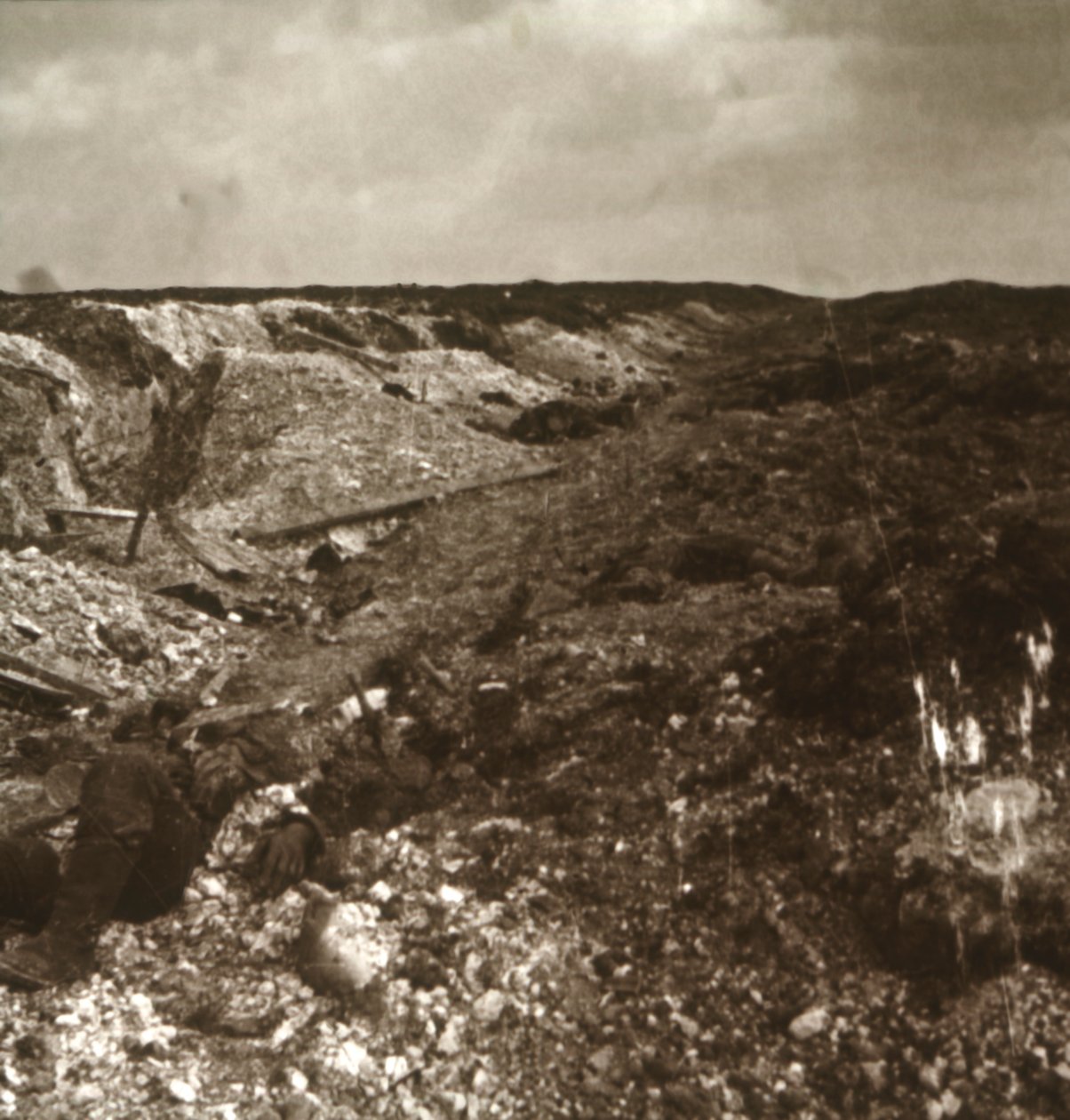 Příkopy, Somme, severní Francie, c1914-c1918 od Unbekannt