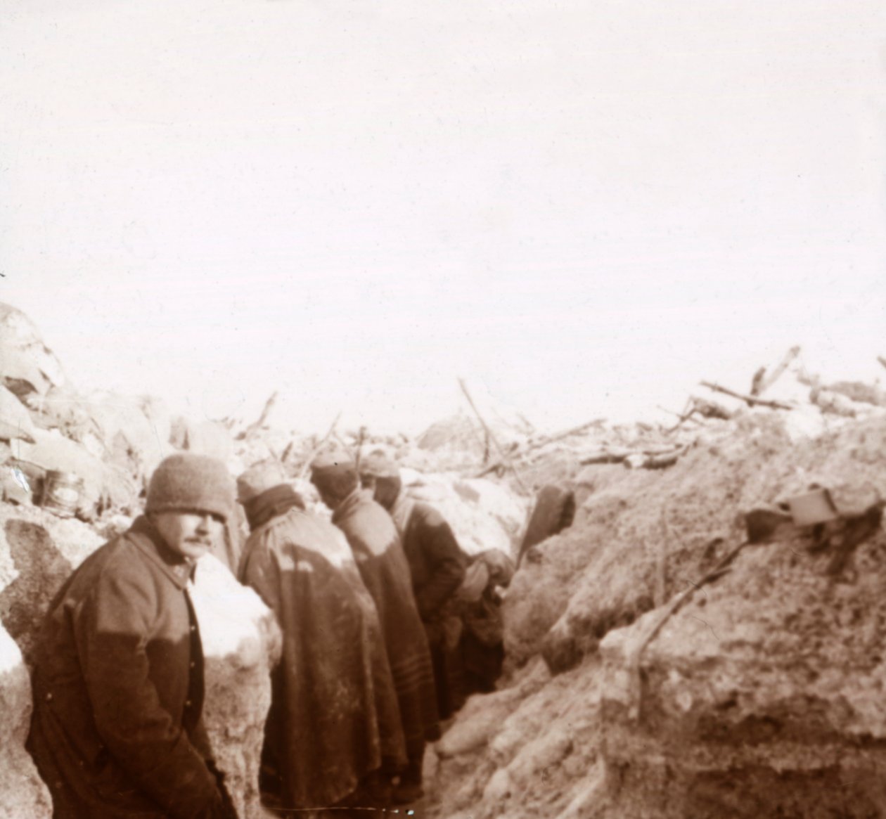 Příkopy, Tahure, severní Francie, c1914-c1918 od Unbekannt