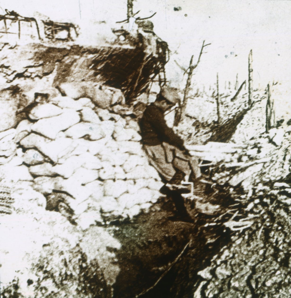 Příkopy, c1914-c1918 od Unbekannt