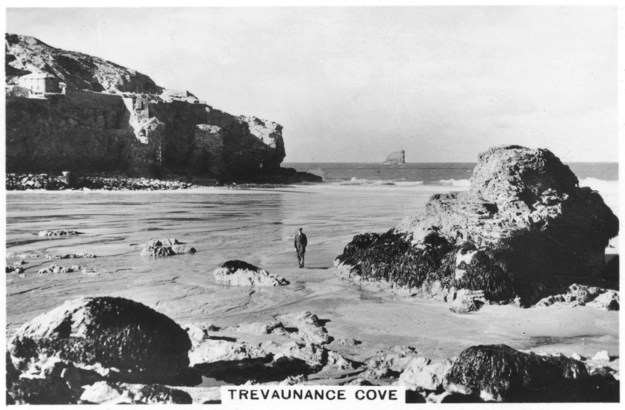 Trevaunance Cove, pobřeží Cornwallu, 1937 od Unbekannt