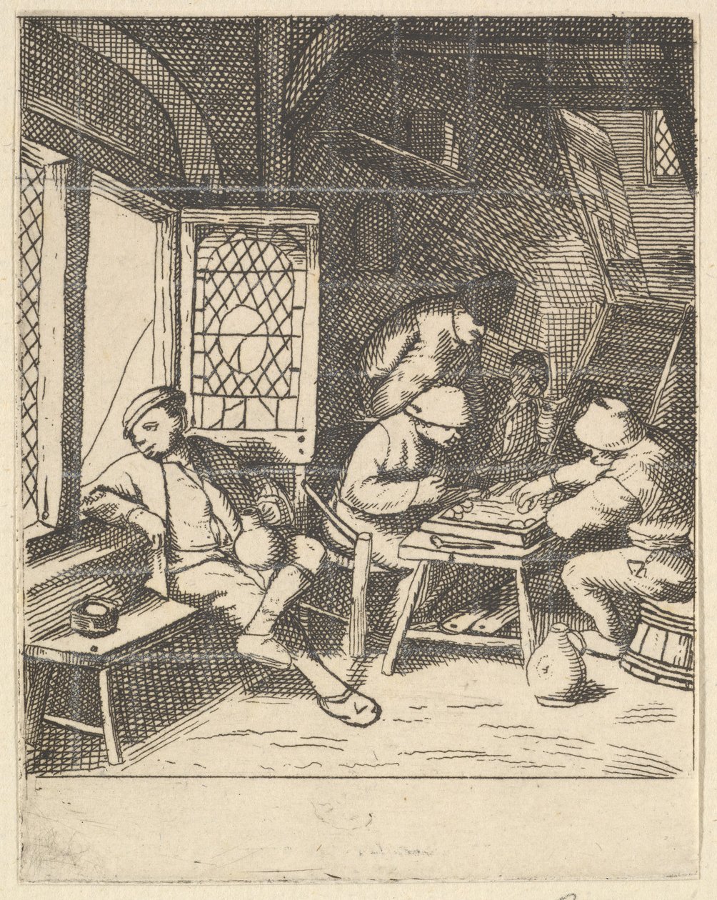Hráči Tric Trac, 1610-85. od Unbekannt