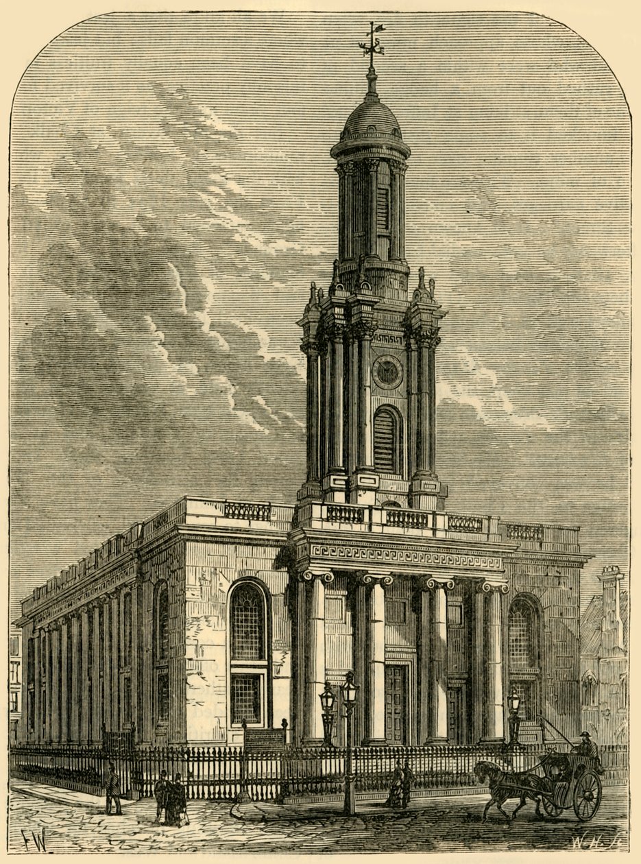 Kostel Nejsvětější Trojice, Albany Street, c1876. od Unbekannt
