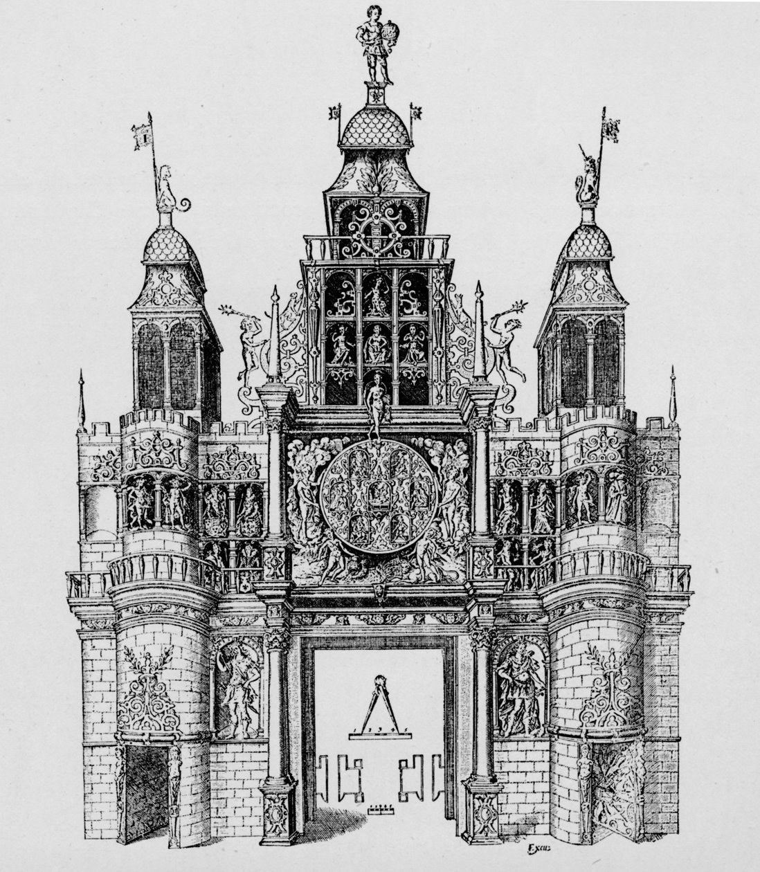 Triumfální oblouk vztyčený v době korunovace krále Jakuba I., 1604 1903 od Unbekannt