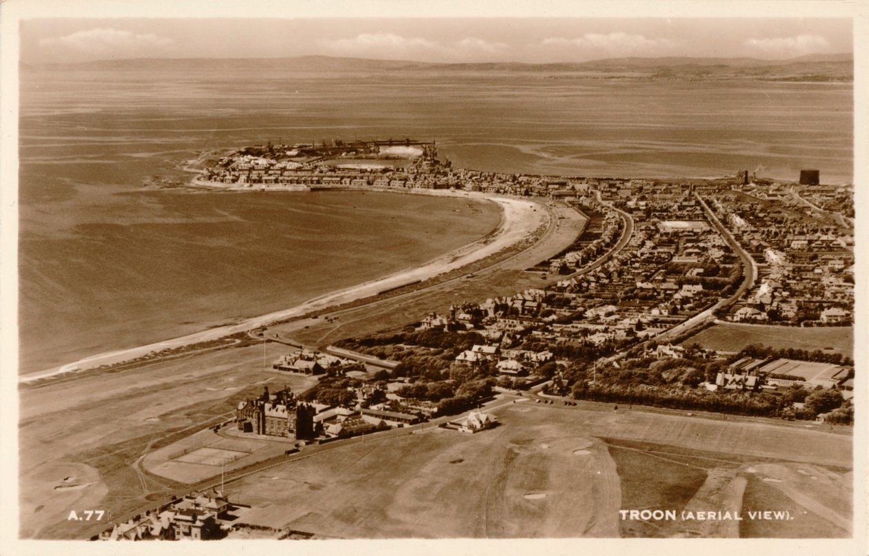 Troon Aerial View, c1930 od Unbekannt