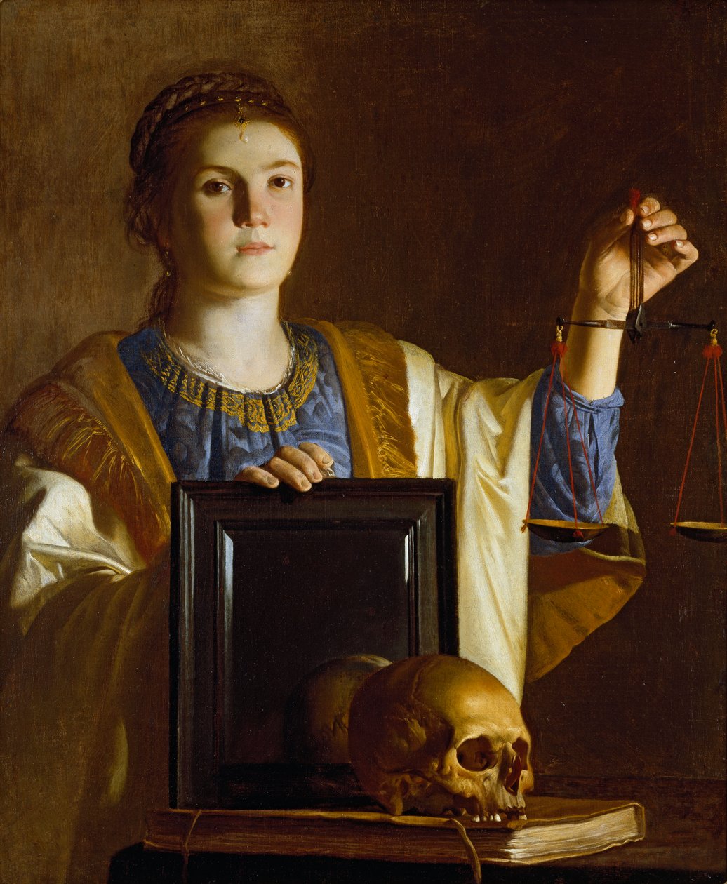 Truth presenting a Mirror to the Marnost of the World, c1620-1630 od Unbekannt