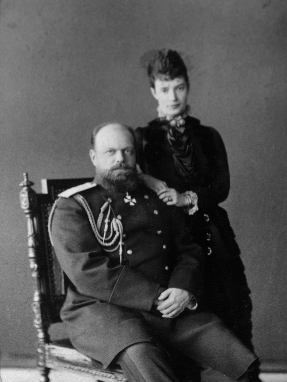 Car Alexander III a carevna Maria Fjodorovna z Ruska, 80. léta 19. století od Unbekannt