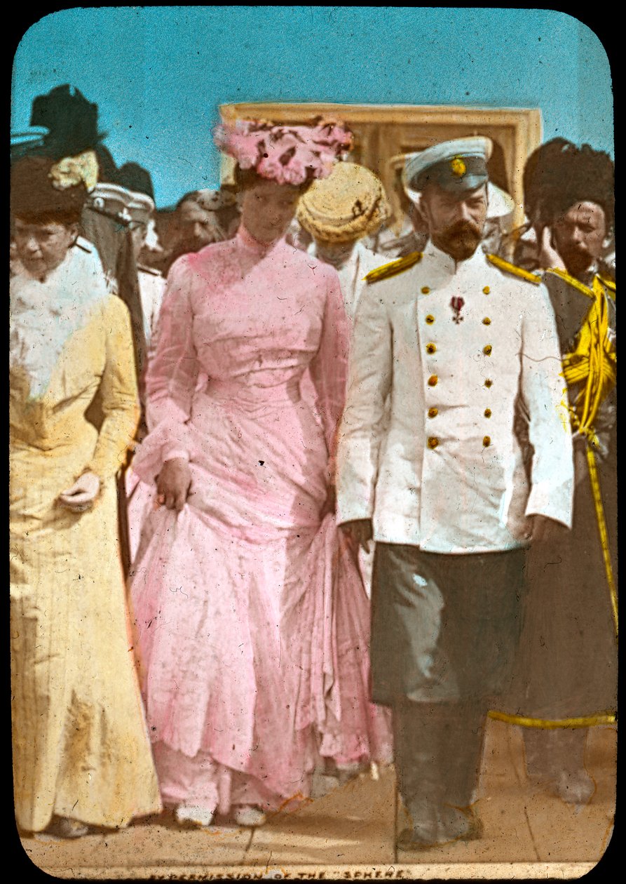 Car Nicholas II Ruska a carevna Alexandra, c1894-c1917 od Unbekannt