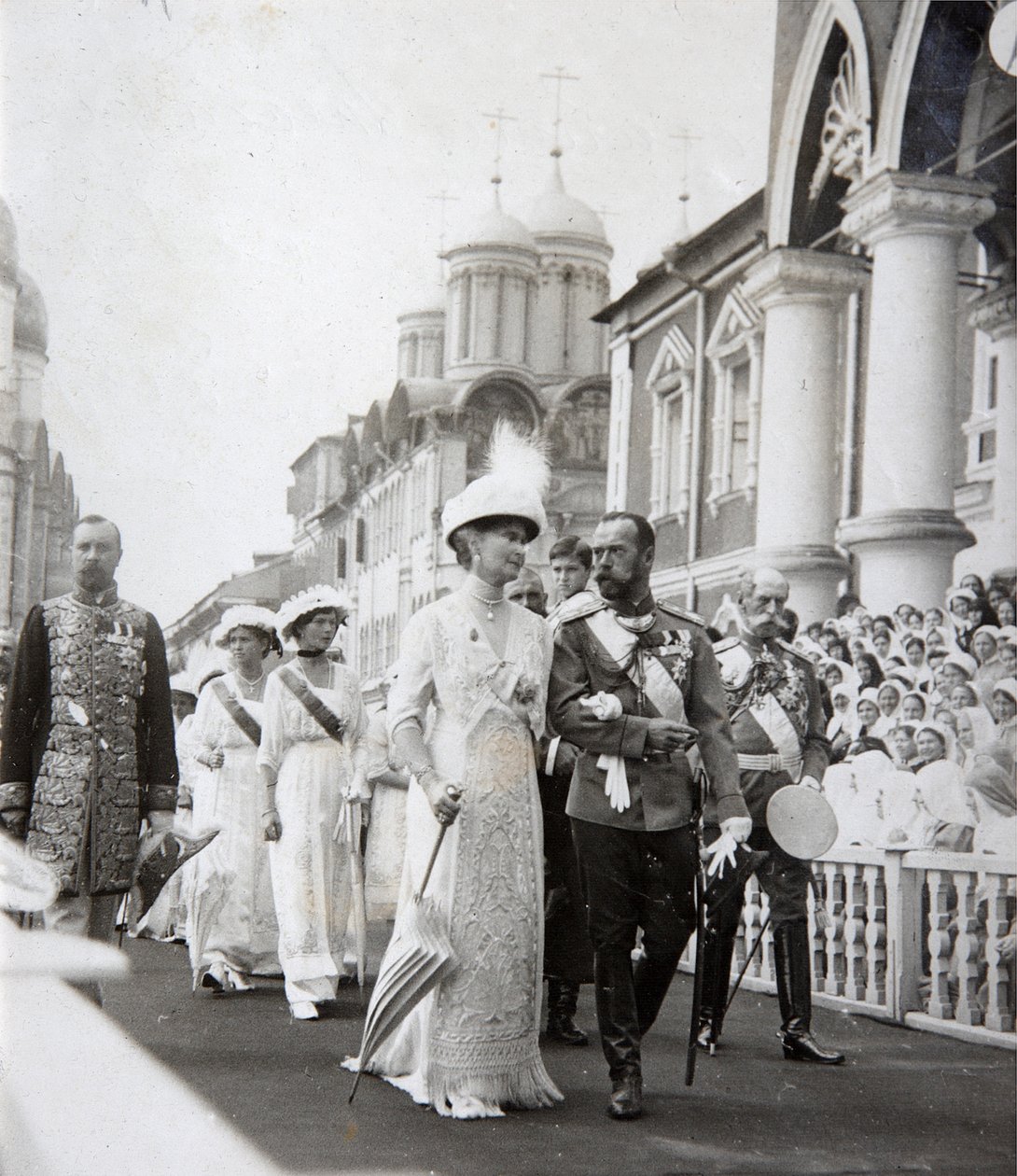 Carská rodina na oslavách 300. výročí domu Romanovů, Rusko, 1913 od Unbekannt