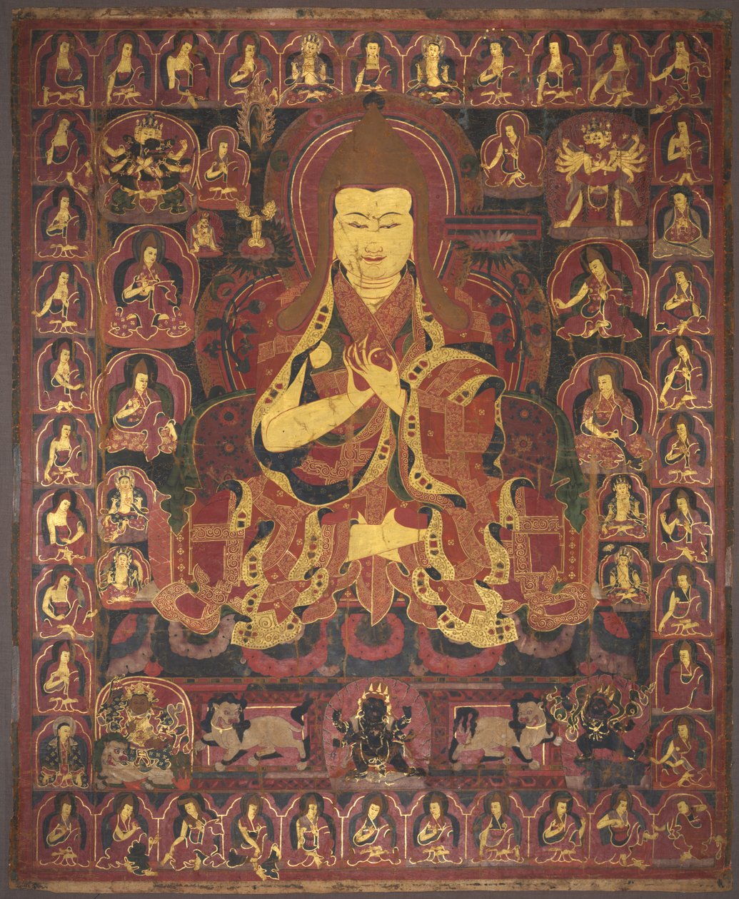 Tsong Khapa, zakladatel řádu Geluk, c. 1440-1470. od Unbekannt
