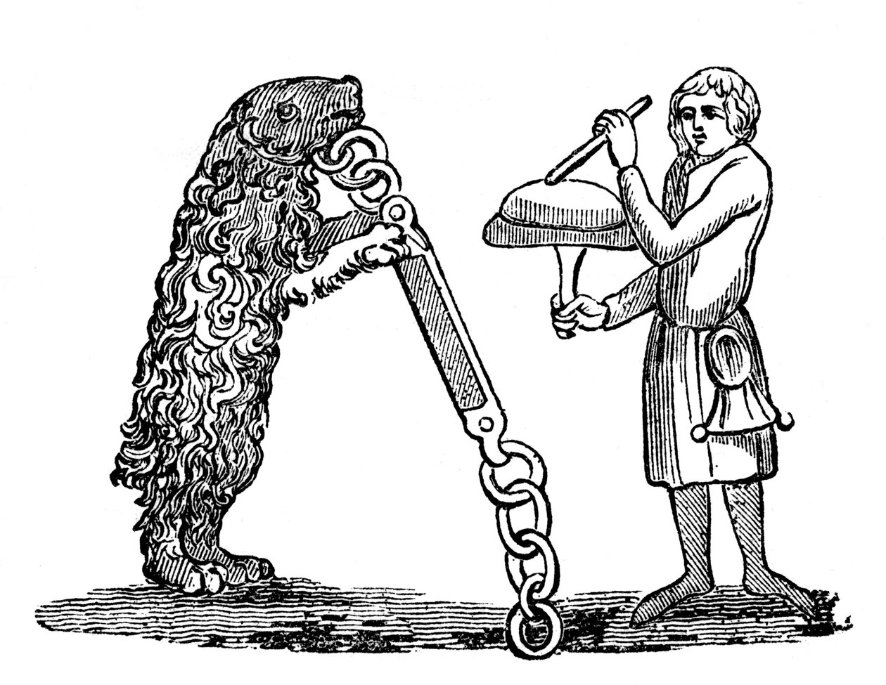 Doučovaný medvěd, 14. století, 1833 od Unbekannt
