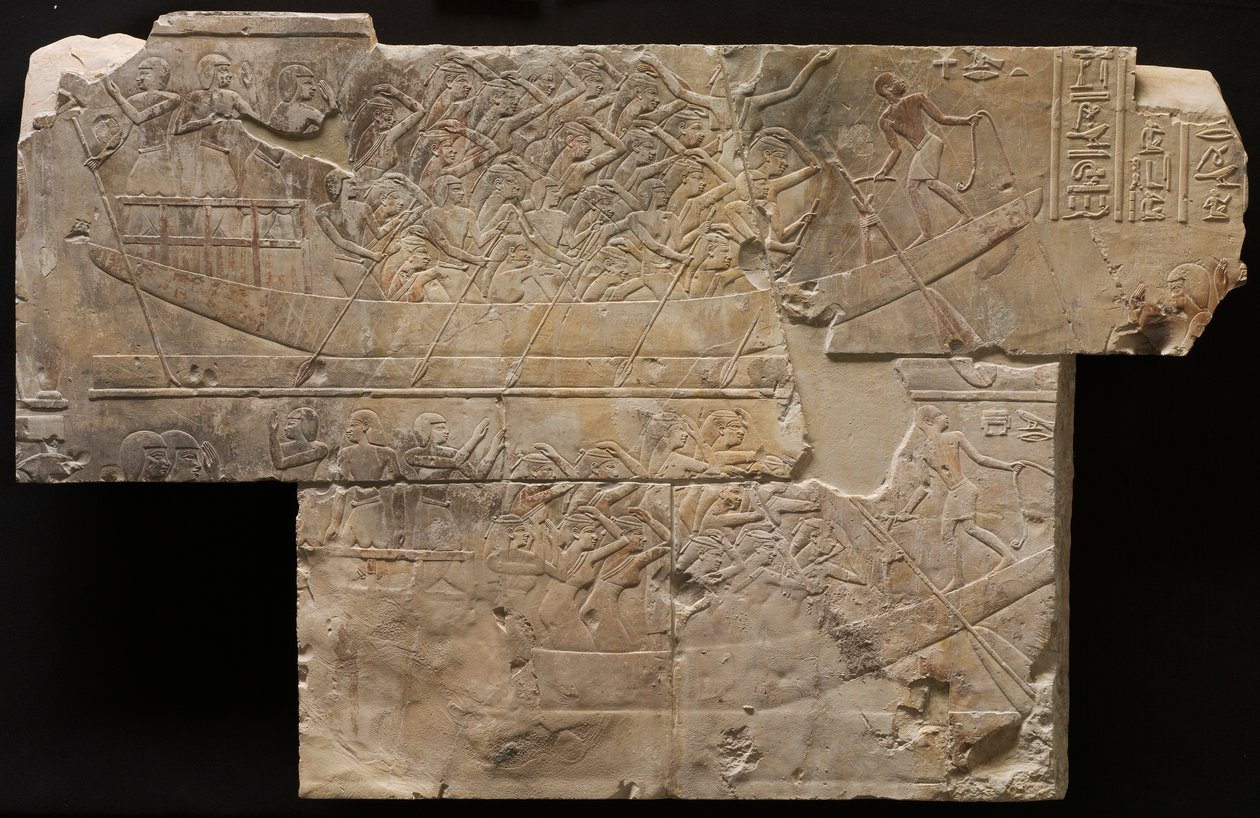 Dvě lodě s truchlícími ženami, c. 667-647 před naším letopočtem. od Unbekannt