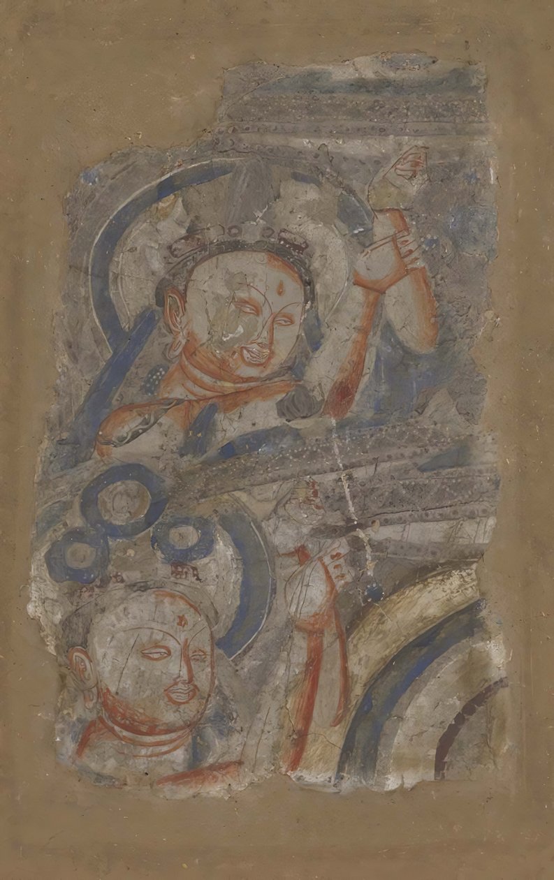 Dva bódhisattvové, ca. 6.-7. století. od Unbekannt