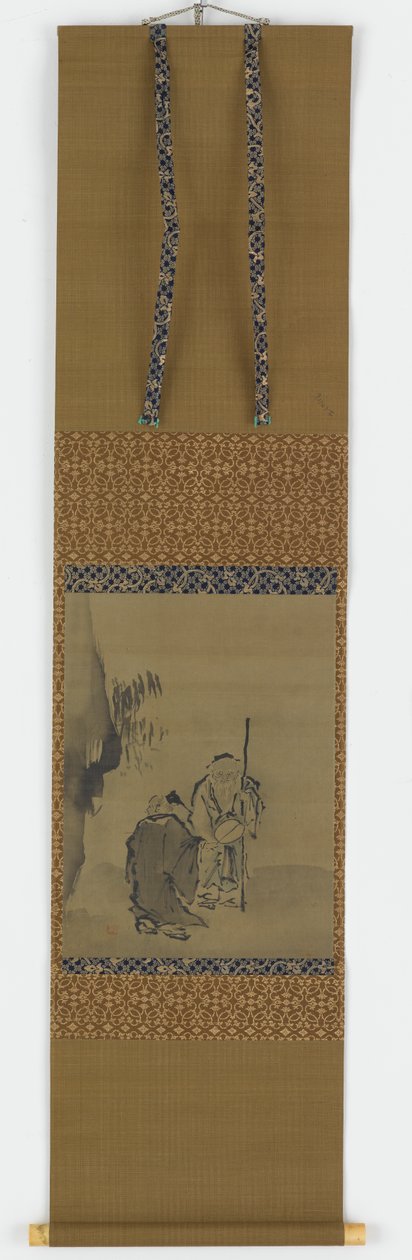 Dva čínští mudrci poblíž převislé skály, období Edo, 1615-1868. od Unbekannt
