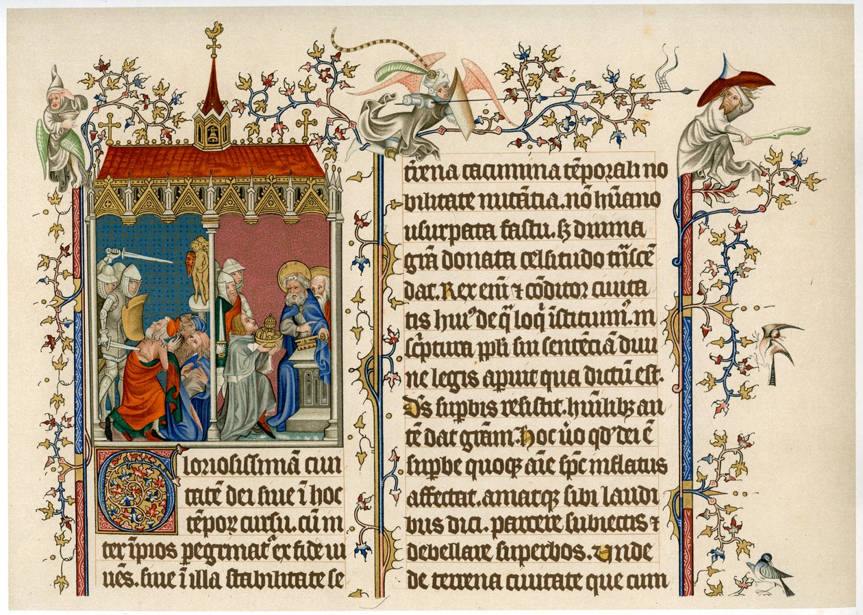 Dvě biblické scény, konec 14. století od Unbekannt
