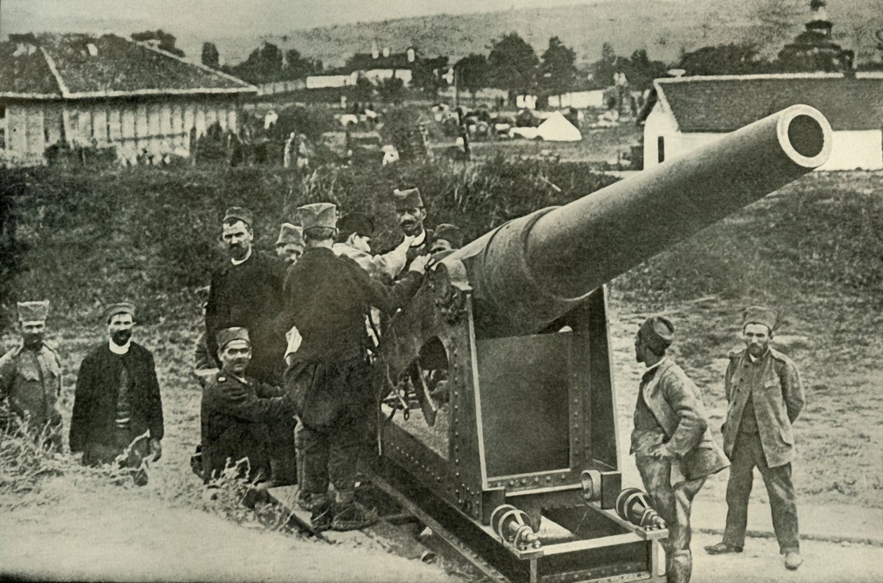 Typická skupina srbského dělostřelectva, 1919. od Unbekannt